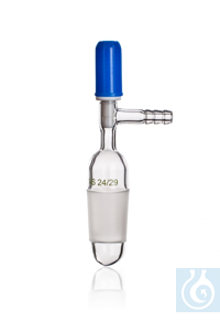 Stopcock for desiccator with NS 24/29 neck, with PTFE spindle, Simax® borosilicate glass, type:...